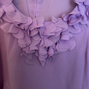 Lavender sleeveless blouse  great for spring